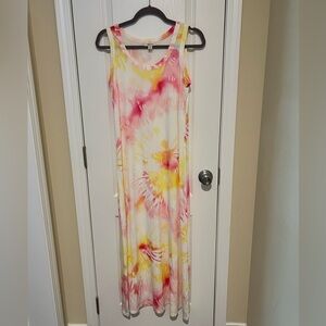 Style & Co, Tye Dye Maxi Dress, New